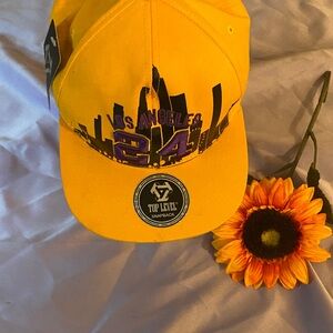Yellow Los Angeles Snapback Hat
